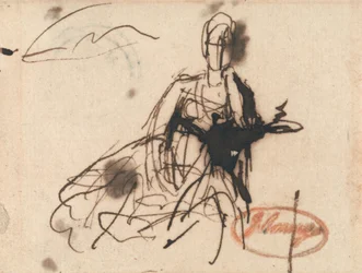 Seated Woman, Possibly Mrs. Harris