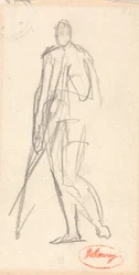Sketch for a Portrait of a Standing Man