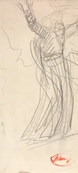 Standing Figure with Upraised Arms