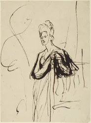 Standing Female Figure, Half-Length