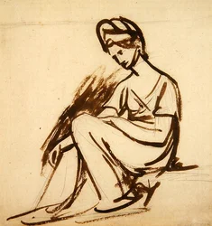 Study for a Portrait of a Lady, Seated