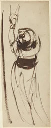 Study of a Child Reaching Up