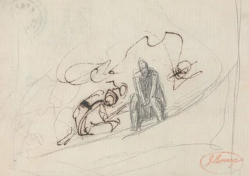 Two Seated Figures