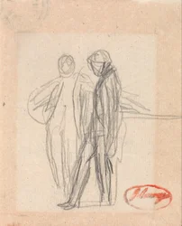 Two Standing Figures