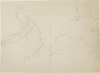 Two Studies of a Seated Woman