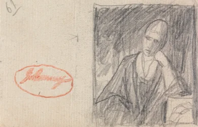 Woman Resting Her Head on a Bent Arm