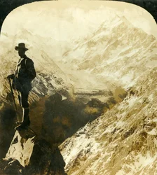 Mount Cook and the Head of the Hooker Glacier, New Zealand