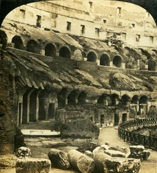 The Interior of the Colosseum, Rome, Italy