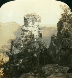 The Orphan and Indian Face Rocks, Blue Mountains, Australia