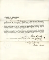 Loyalty oath of George S. Drake of Missouri, County of St. Louis