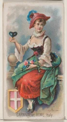 Carnival at Rome, Italy, from the Holidays Series N80 for Duke Brand Cigarettes