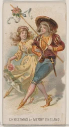 Christmas in Merry England, from the Holidays series N80 for Duke brand cigarettes