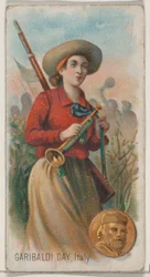 Garibaldi Day, Italy, from the Holidays series N80 for Duke brand cigarettes, 1890