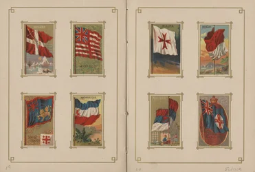 Flags of All Nations and of the States and Territories of the United States of America - Pages 19 and 20, 1887