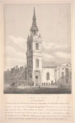 St. Mary Le Bow, Engraved by William Wise