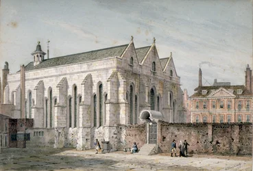 View of Temple Church, City of London, 1811