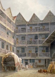 View of the Yard at the Bull and Mouth Inn, St Martin