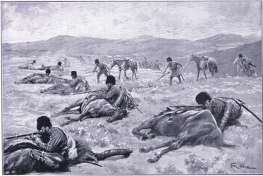 A Cossack and His Horse: A Device for Securing Cover During a Skirmish