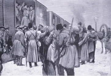 Departure of Russian Troops for the Far East