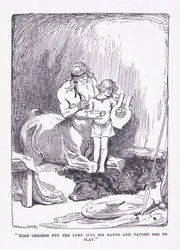 The Cheiron put the lyre into his hands and brought him to play, from The Heroes published by George Allen and Unwin 1929