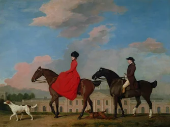 John and Sophia Musters riding at Colwick Hall