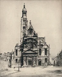 Church of St Étienne-du-Mont, 1915
