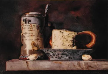 Still life with Cheese and Stein