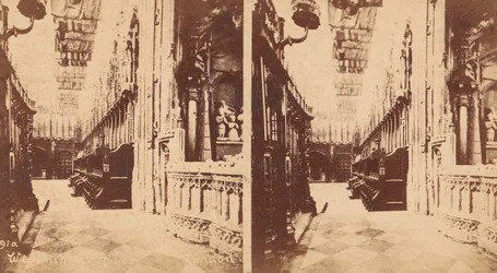 Group of 5 Stereograph Views of Westminster Abbey, London, England