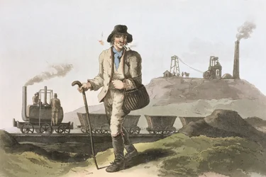 Blenkinsop Locomotive at Middleton Colliery Near Leeds, from 