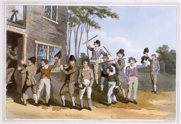 Riding the Stang, Engraved by Robert Havell the Elder