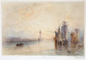 Vessels Leaving Whitby Harbour