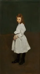 Little Girl in White, Queenie Burnett, 1907