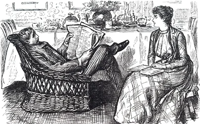 A Husband and Wife Reading