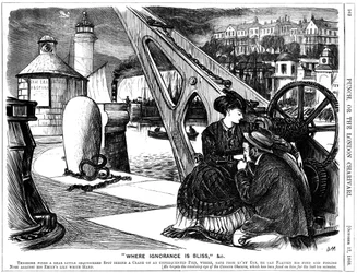 Invasion of Privacy by a Seaside Camera Obscura. George du Maurier Cartoon from Punch