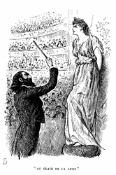 Trilby the tone-deaf giving a concert under Svengali