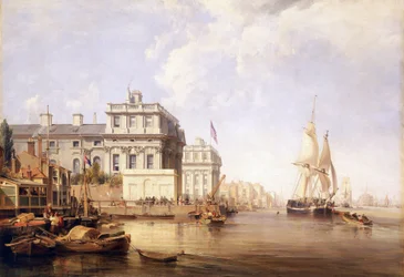 View of Greenwich Hospital from the north bank of the Thames