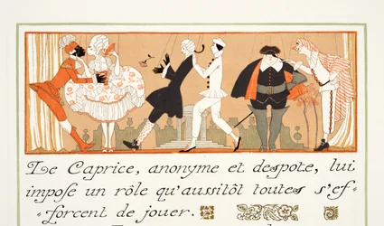 Le Caprice, from Personages de Comedie, pub. 1922