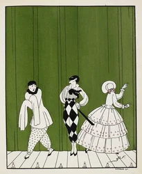 Three Characters from the 1910 Ballet, Carnaval, Composed by Robert Schumann