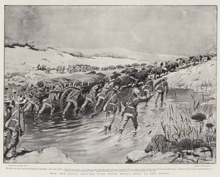 How the Naval Brigade Took Their Heavy Guns to the Front
