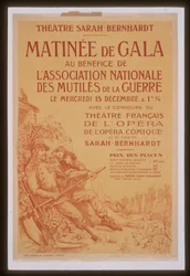 Gala morning for the benefit of the National Association of War Crippled, Sarah Bernhardt Theatre