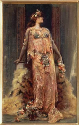Sarah Bernhardt in the Role of Cleopatra