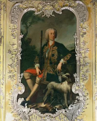 Portrait of Elector Carl Albrecht in the Yellow Bedroom of Amalienburg Palace in the Nymphenburg Grounds