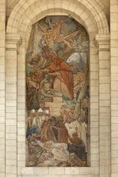 Cathedral, Former Abbey Church, Interior, South Transept, Wall Painting
