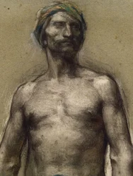 Study of Naked Man at the Turban (detail)