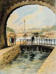Lock of the Canal St. Martin, Paris