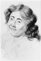 Idiot, illustration from an unpublished treatise by Jean Etienne Dominique Esquirol on the lunatics of the Salpetriere asylum