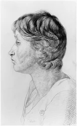 Idiot, illustration from an unpublished treatise by Jean Etienne Dominique Esquirol on the lunatics of the Salpetriere asylum