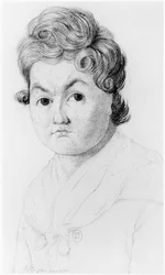 Mad woman for love, illustration from an unpublished treatise by Jean Etienne Dominique Esquirol on the lunatics of the Salpetriere asylum