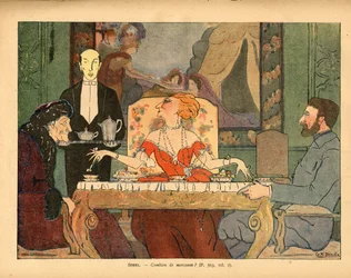 How Many Lumps? (Cecile Sorel and Her Guests, an Army Veteran and Voltaire)