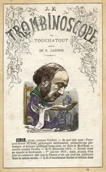 Jules Simon (1814-1896) - illustration from "Le Trombinoscope", a satirical political periodical by Leon-Charles Bienvenu, known as Touchatout monography N. 14, Paris